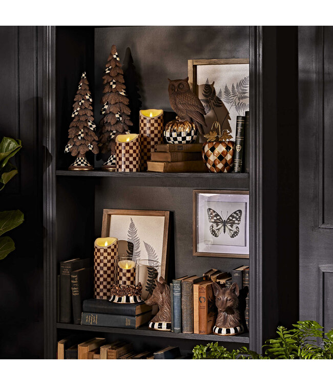 MACKENZIE CHILDS Courtly Check Flicker 6" Pillar