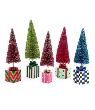 MACKENZIE CHILDS Granny Kitsch Bottle Brush Gift Trees (Sold Individually)