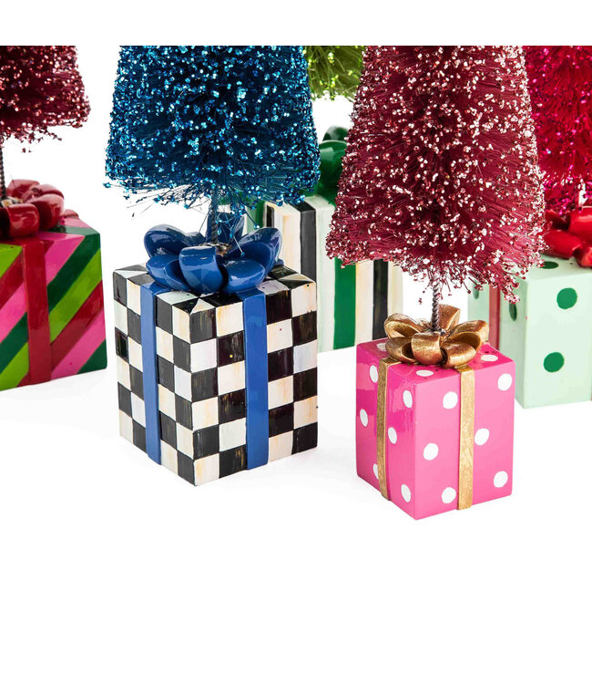MACKENZIE CHILDS Granny Kitsch Bottle Brush Gift Tree - Sold Individually