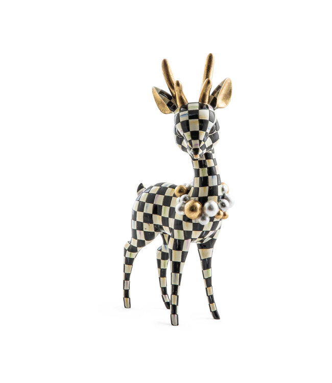 MACKENZIE CHILDS Courtly Check Deary Deer - Gold
