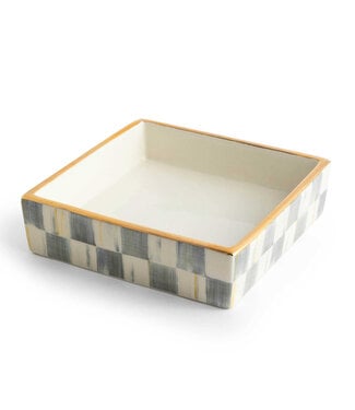 MACKENZIE CHILDS Sterling Check Cocktail Napkin Holder