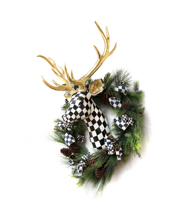 MACKENZIE CHILDS Courtly Check Large Deer