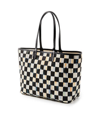 MACKENZIE CHILDS Courtly Check Marche Medium Tote