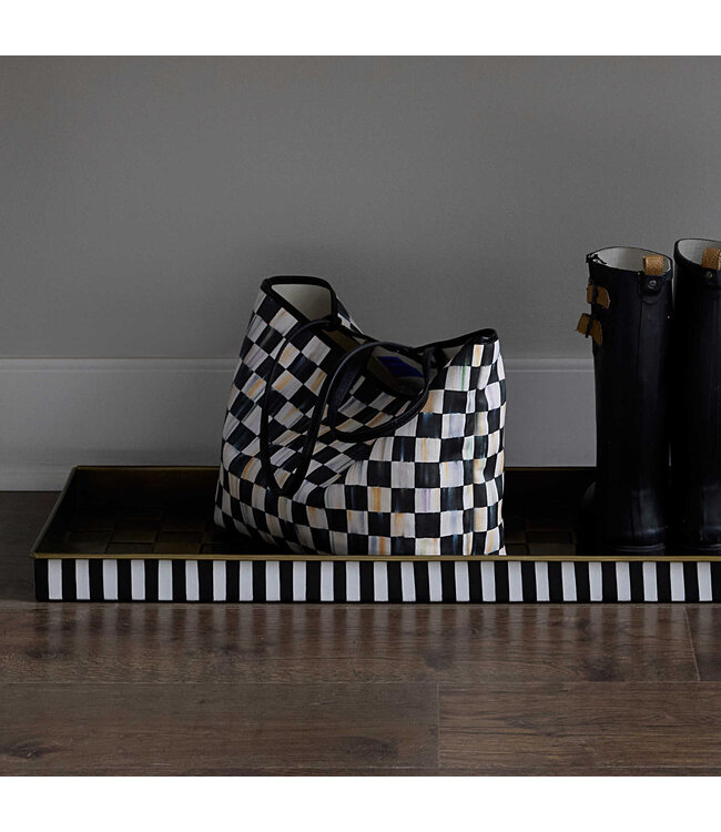 MACKENZIE CHILDS Courtly Check Marche Medium Tote