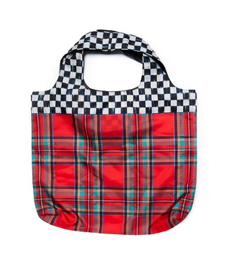 MACKENZIE CHILDS Red Tartan To Go Tote