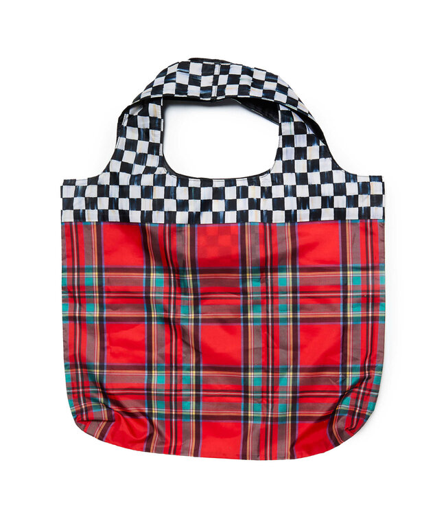 MACKENZIE CHILDS Red Tartan To Go Tote