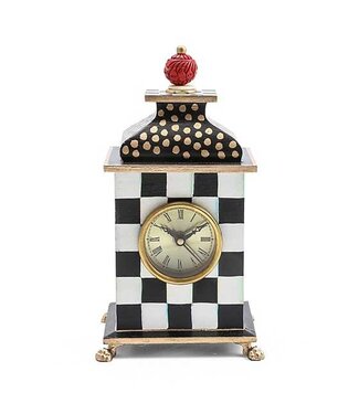 MACKENZIE CHILDS Courtly Check Desk Clock