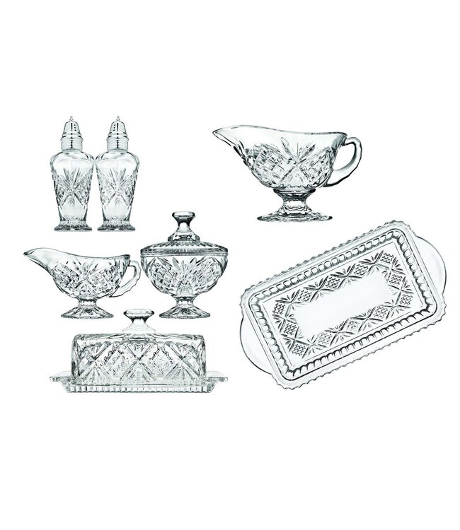 Dublin Crystal Hostess 8 Piece - Sold as Set