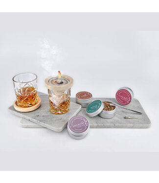 Dublin Crystal 9 Piece Whiskey Smoker Set