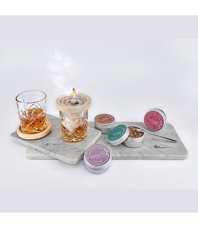 Dublin Crystal 9 Piece Whiskey Smoker Set