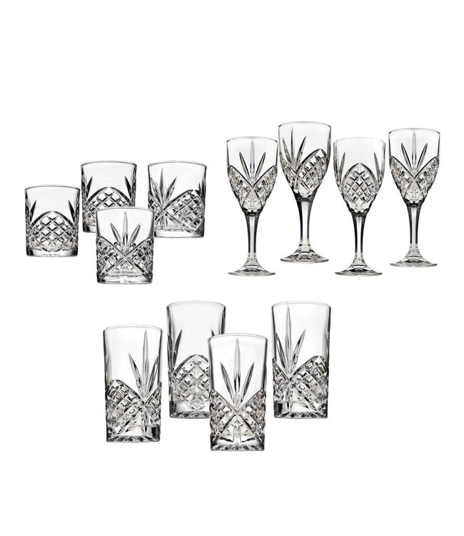 Dublin Crystal Glass Set of 12