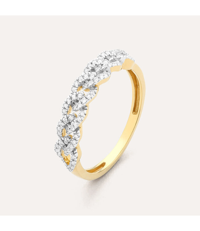 ELLA STEIN Braids For Days Stackabel Ring