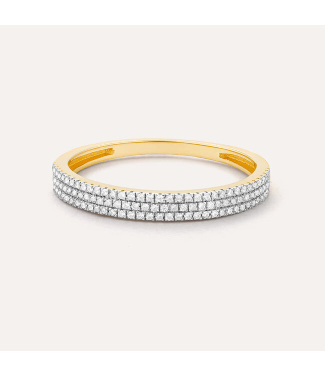 ELLA STEIN Triple Row Stackable Ring