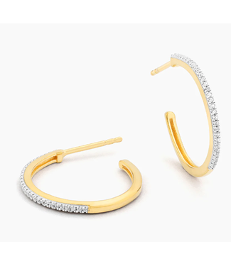ELLA STEIN One Hot Havana Night Sterling Silver Hoop Earrings