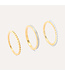 ELLA STEIN Diamonds and Bubbles of Gold Stackable Ring