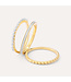 ELLA STEIN Diamonds and Bubbles of Gold Stackable Ring