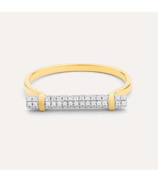 ELLA STEIN Diamond Log Statement Ring