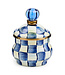 MACKENZIE CHILDS Royal Check Enamel Lidded Sugar Bowl