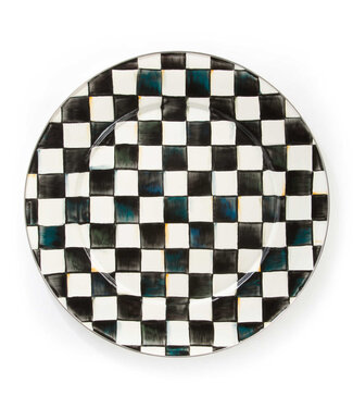 MACKENZIE CHILDS Courtly Check Enamel Serving Platter