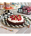 MACKENZIE CHILDS Courtly Check Enamel Serving Platter