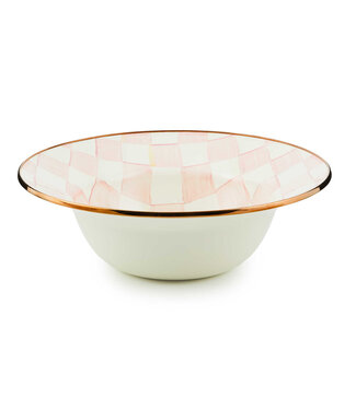 MACKENZIE CHILDS Rosy Check Serving Bowl