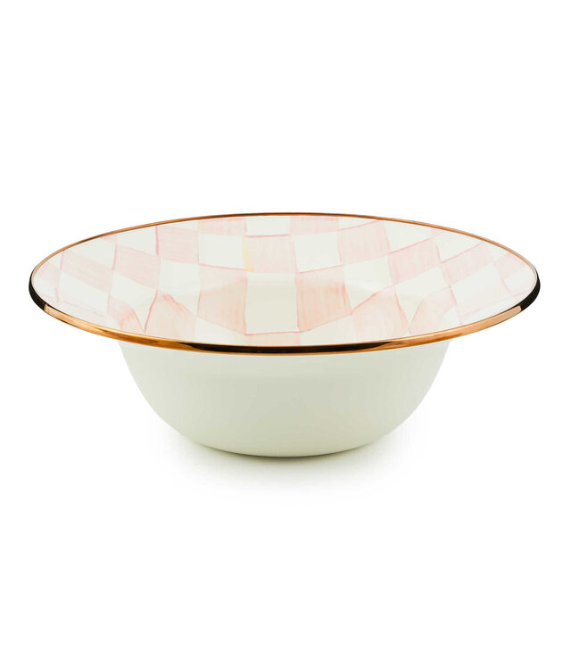 MACKENZIE CHILDS Rosy Check Serving Bowl