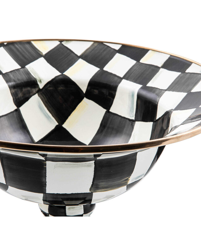 MACKENZIE CHILDS Courtly Check Large Compote