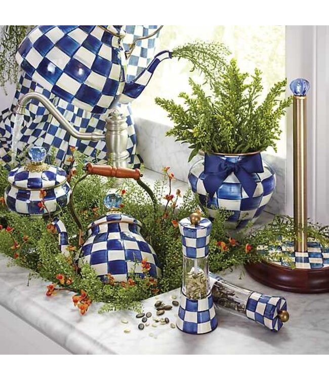 MACKENZIE CHILDS Royal Check Paper Towel Holder
