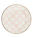 MACKENZIE CHILDS Rosy Check Enamel Dinner Plate