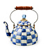 MACKENZIE CHILDS Royal Check Enamel Tea Kettle - 3 Quart