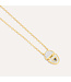 ELLA STEIN Half-Full Oval Pendant Necklace