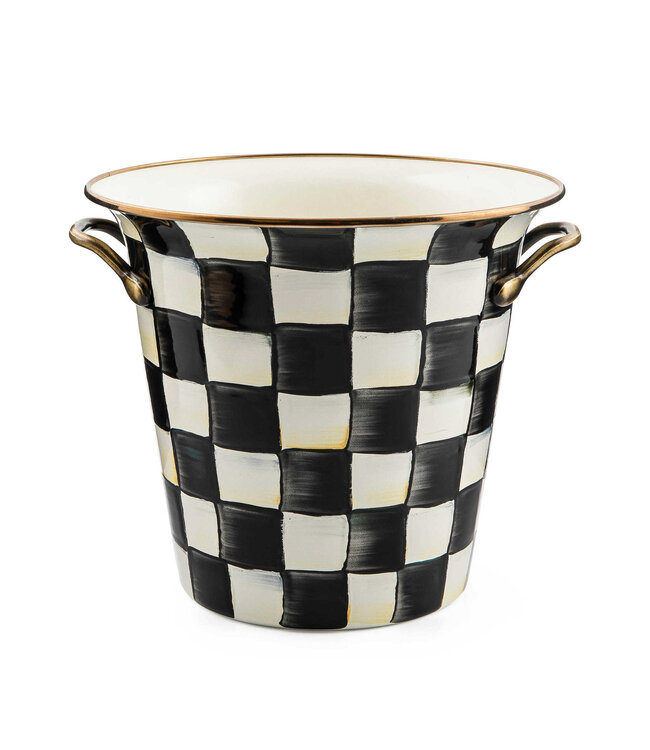 MACKENZIE CHILDS Courtly Check Enamel Wine Cooler