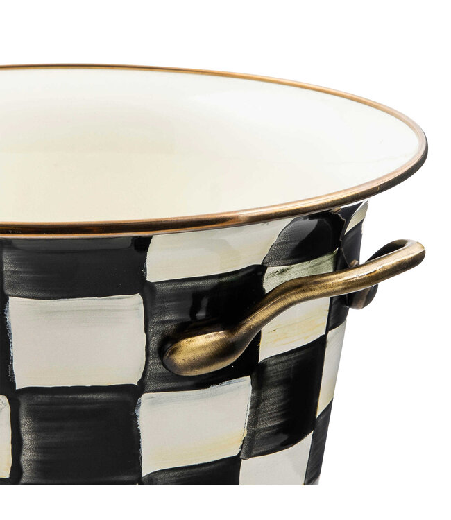 MACKENZIE CHILDS Courtly Check Enamel Wine Cooler