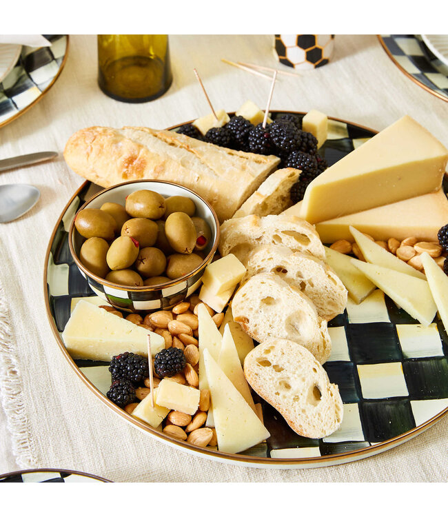 MACKENZIE CHILDS Courtly Check Enamel Pinch Bowl