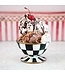 MACKENZIE CHILDS Courtly Check Enamel Ice Cream Dish