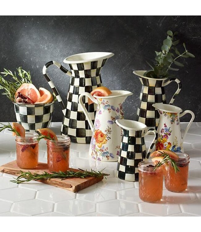 MACKENZIE CHILDS Courtly Check Enamel Practical Pitcher - Large