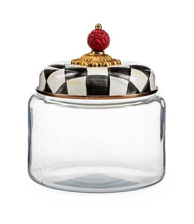MACKENZIE CHILDS Courtly Check Kitchen Canister - Small