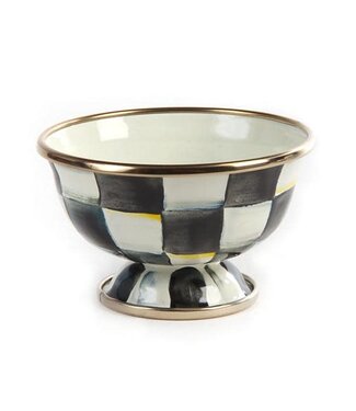 MACKENZIE CHILDS Courtly Check Enamel Little Sugar Bowl