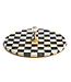 MACKENZIE CHILDS Courtly Check Enamel Cheese Course