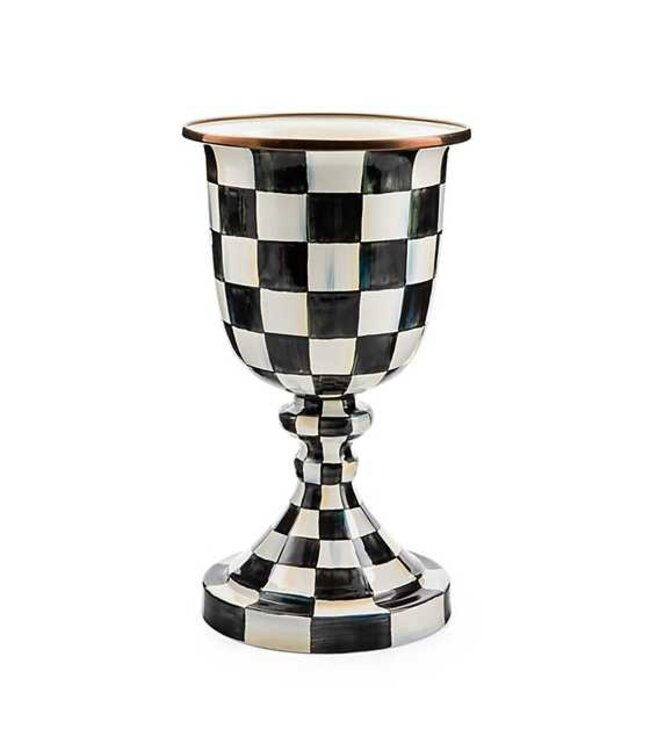 MACKENZIE CHILDS Check Pedestal Vase