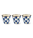 MACKENZIE CHILDS Royal Check Enamel Herb Pot  - Sold Individually