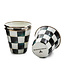 MACKENZIE CHILDS Courtly Check Enamel Herb Pots - Sold Individually
