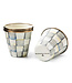 MACKENZIE CHILDS Sterling Check Enamel Herb Pot - Sold Individually
