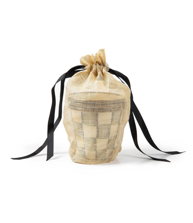 MACKENZIE CHILDS Sterling Check Enamel Herb Pot - Sold Individually