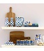 MACKENZIE CHILDS Sweet Jar with Royal Check Enamel Lid
