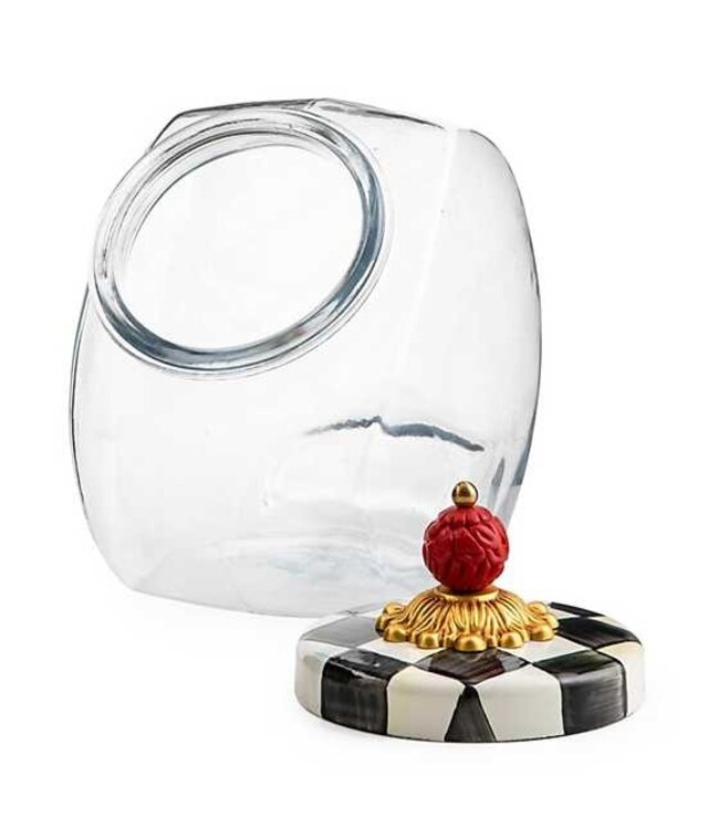 MACKENZIE CHILDS Sweets Jar with Courtly Check Enamel Lid
