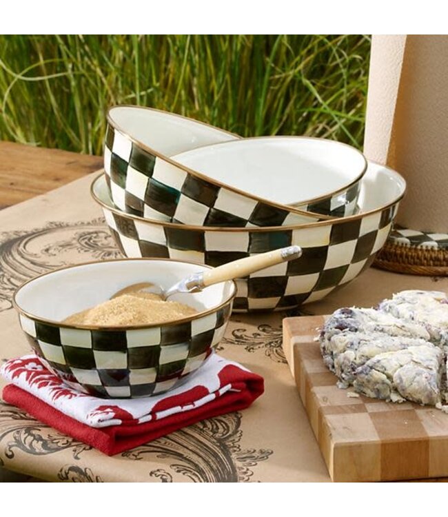 MACKENZIE CHILDS Courtly Check Enamel Everyday Bowl - Small