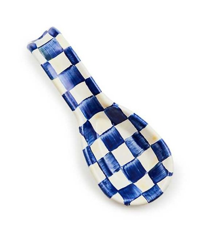 MACKENZIE CHILDS Royal Check Enamel Spoon Rest