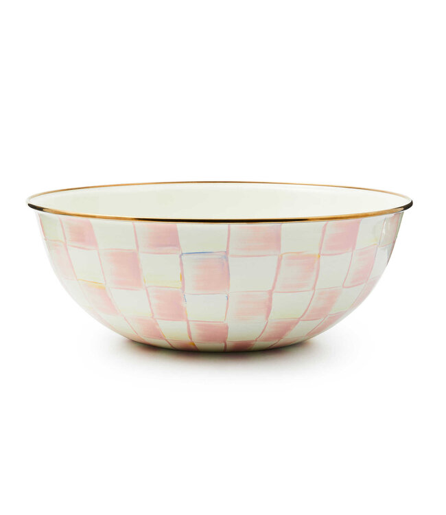 MACKENZIE CHILDS Rosy Check Extra Large Everyday Bowl