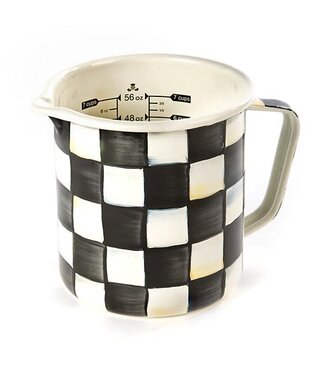 MACKENZIE CHILDS Courtly Check Enamel 7 Cup Measuring Cup